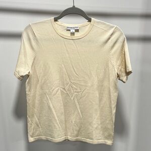 Pendleton Cream Short Sleeve Blouse